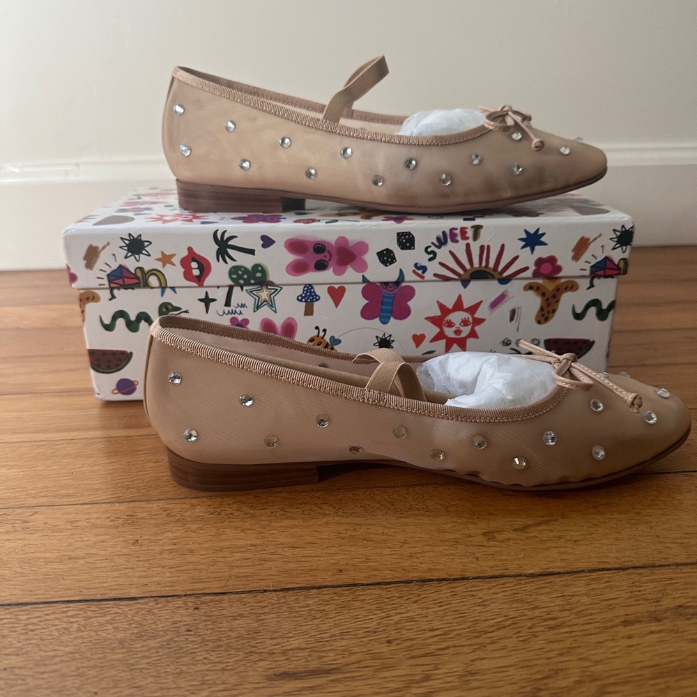 Jeffrey Campbell mesh flats
